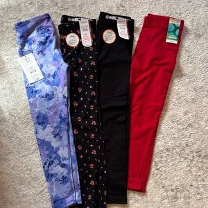 NWT 6/6x Lot of Four Stylish Leggings